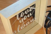 Framed Mirror - "Love You Always" - Size in Pics - #