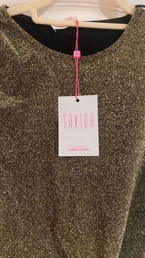 Savida gold glitter top