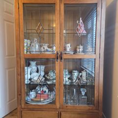 Solid Wood Display Cabinet