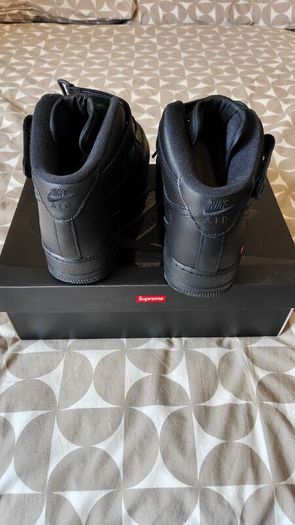 Supreme Nike Air Force Mid Black 42.5 New