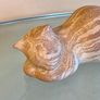 Vintage Joan Doherty Raku Cat Sculpture, Irish Pottery Design Image 4