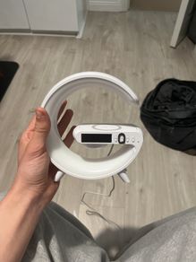 Wireless charger with a clock
