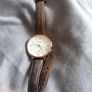 beautiful designer gold fossil watch Image 3