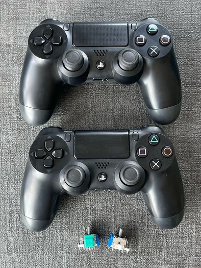 PS4 Controller - DualShock 4 V1 Upgraded with TMR HallEffect Joysticks K-Silver J13 PRO+