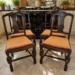 Beautiful Antique Teak Chairs x 4