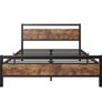 Double Bed Metal Platform Bed Frame Image 5