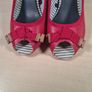 Womens Tommy Hilfiger Caitlyn Red Leather Shoes Open Peep Toe Heels Slip On Boxed Spring 2012 Size Uk 5 Eu 38 Image 6