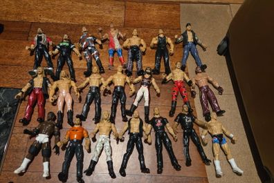wrestling figure job lot