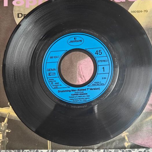Topper Headon, Drumming Man,  German  PS 7"s The Clash