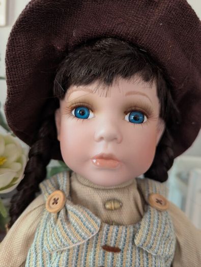 antique porcelain country girl