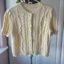 cardigan lemon cable knit statement button detail 12/14 Image 9
