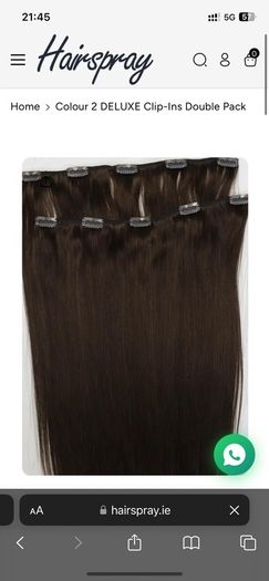 Medium brown 20 inch brand new double sided extensions