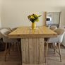 Rustic kitchen island with double overhang Image 3