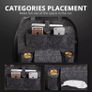 New Car Seat Storage Bag Back Seat Organizer Box Pad Cups Drink Holder Fabric Child Anti-kick Car Accessories Car Decoration Image 3