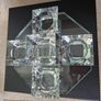 Cashel Living crystal waterfall 5 tealight holder Image 4