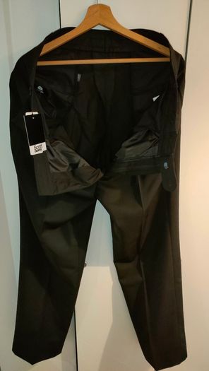 Scott formal men's trousers, black - new, never used.