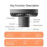 BRAND NEW Stand Air Cooling Fan with Night Light Outdoor Camping Image 6