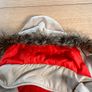 VANS Womens Parka Lined Coat Faux Fur Hooded Size M Beige Image 6