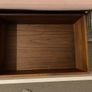 handmade storage bench/window seat with two large built-in drawers and a comfortable upholstered cushion Image 3