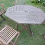 Garden table, chairs, parasol, cushions Image 8