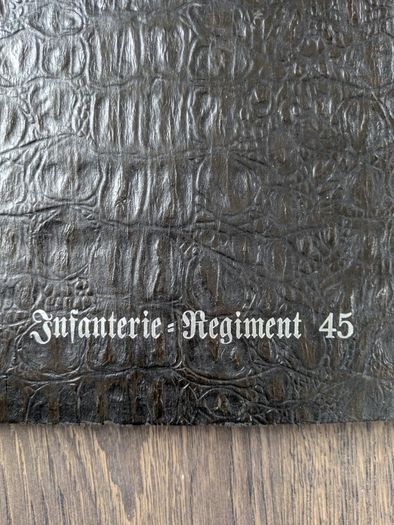 German Military Infantry Regiment Soldier Photo Album with Third Reich Nazi Eagle World War 2