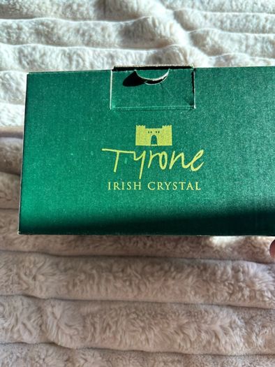Vintage Tyrone Irish Crystal Bud Vase (With Original Box & Care Guide)