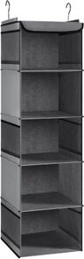 BrilliantJo Hanging Storage 5 Shelves Wardrobe Closet Organiser - Brand New