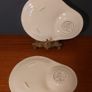 Fabulous Rare Pair of Vintage Arklow Pottery "The Abbey Supper Set" Spotty Tennis Set Plates Made for the Irish Trading Company Image 4