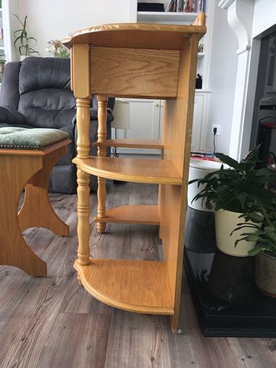 Vintage Style Wooden Cabinet with Chair