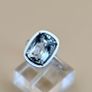 Vintage 1970s Aquamarine Solitaire Ring Image 3