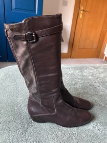 Brand New Cressy Knee High Leather Boots UK 6/ EU 40