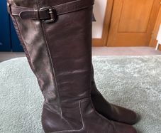 Brand New Cressy Knee High Leather Boots UK 6/ EU 40