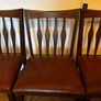 Teak Mid-Century Solid Wood Chairs x 8 Image 5