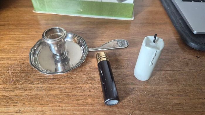 Christofle Gallia Silver plated Candlestick / Chamber stick