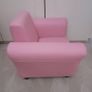 Toddler pink armchair and footstool Image 5