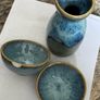 Sake Set 1 Pot & 2 Cups Japanese Ceramic Hand-Painted Traditional Image 7