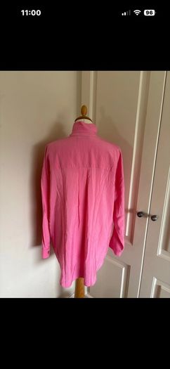 Mint Velvet size 12 coral viscose top