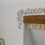 Jacobean design wall decal/sticker/art transfer vintage girl's room border trim Image 2