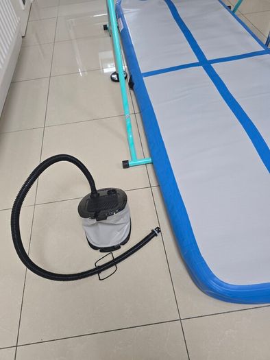 Air Track Inflatable Gymnastics Mat with Adjustable Bar & Pump