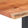 Dining Table with Live Edges Solid Acacia Wood 200 cm 6 cm Image 6