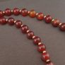 Antique Carnelian Agate Beads From Mali with Sterling Silver Shell Butterfly Pendant Necklace Image 2