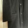Men's DiCaprio black wool and cashmere overcoat size 44 Image 2