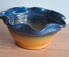 Carley's Bridge Pottery Large Scalloped Bowl