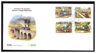 1995 Ireland Transport Narrow Gauge Railways Commemorative Stamps An Post First Day Cover (FDC)