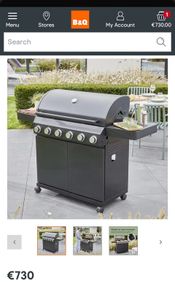 6 burner gas bbq Brand New