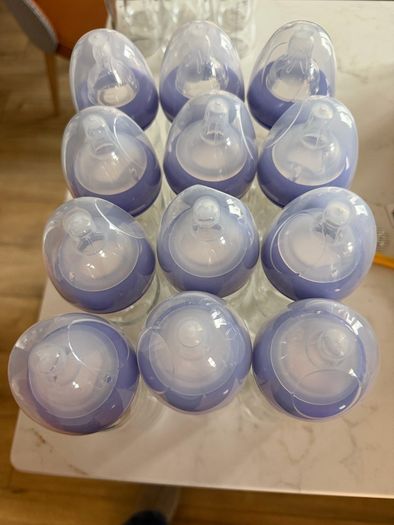 6 Lansinoh Glass baby bottles - 240ml/ 8oz