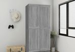 NEW SALE | Wardrobe Grey Sonoma 82.5x51.5x180 cm Engineered Wood