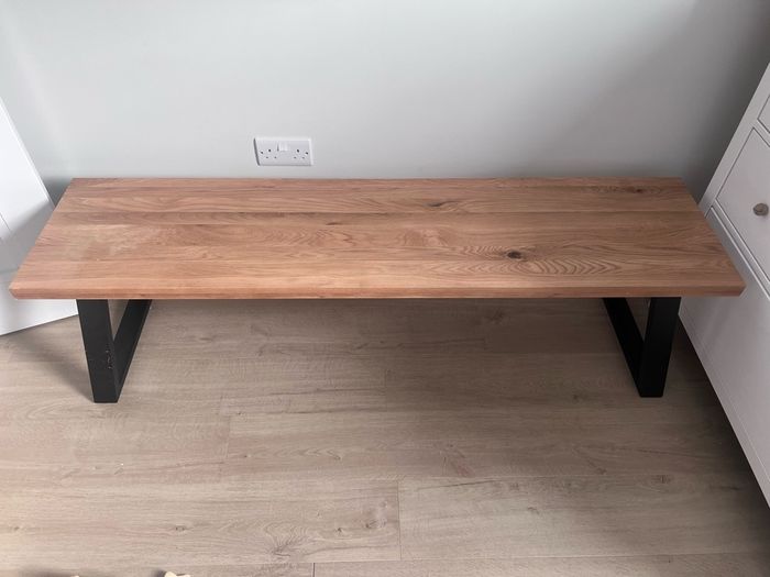 EZLiving Oak Dining/Kitchen Table and Bench