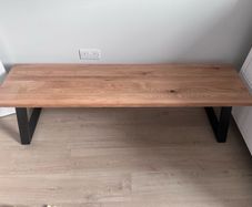 EZLiving Oak Dining/Kitchen Table and Bench