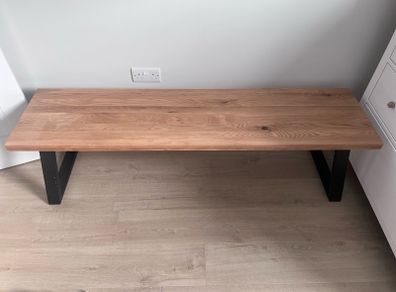 EZLiving Oak Dining/Kitchen Table and Bench